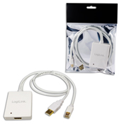 Adapter Mini DisplayPort + USB Audio to HDMI LogiLink�