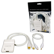Adapter Mini DisplayPort + USB + Toslink Audio to HDMI LogiLink�