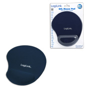 Mauspad mit Silikon Gel Handauflage blau LogiLink�