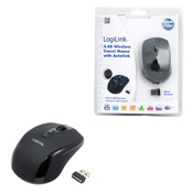 Maus optisch Funk 2.4 GHz Mini schwarz LogiLink�