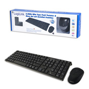 Tastatur Funk I-Style Flat Set mit Maus schwarz LogiLink�
