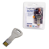 USB Flash Key 4GB aus Edelstahl LogiLink�