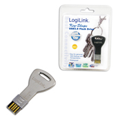 USB Flash Key 16GB aus Edelstahl LogiLink�