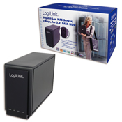 Festplattengeh�use Gigabit NAS 2-Bay Server LogiLink�