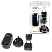 USB Universal Netzteil Reiseset 2000 mA LogiLink�