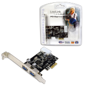 PCI Express Schnittstellenkarte USB 3.0 2x LogiLink�
