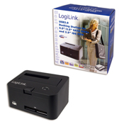 Quickport USB 2.0 f�r SATA + IDE HDD LogiLink�