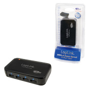 USB 3.0 Hub 4-Port mit Netzteil LogiLink�