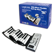 Aufrollbares Silikon USB Midi Keyboard LogiLink�