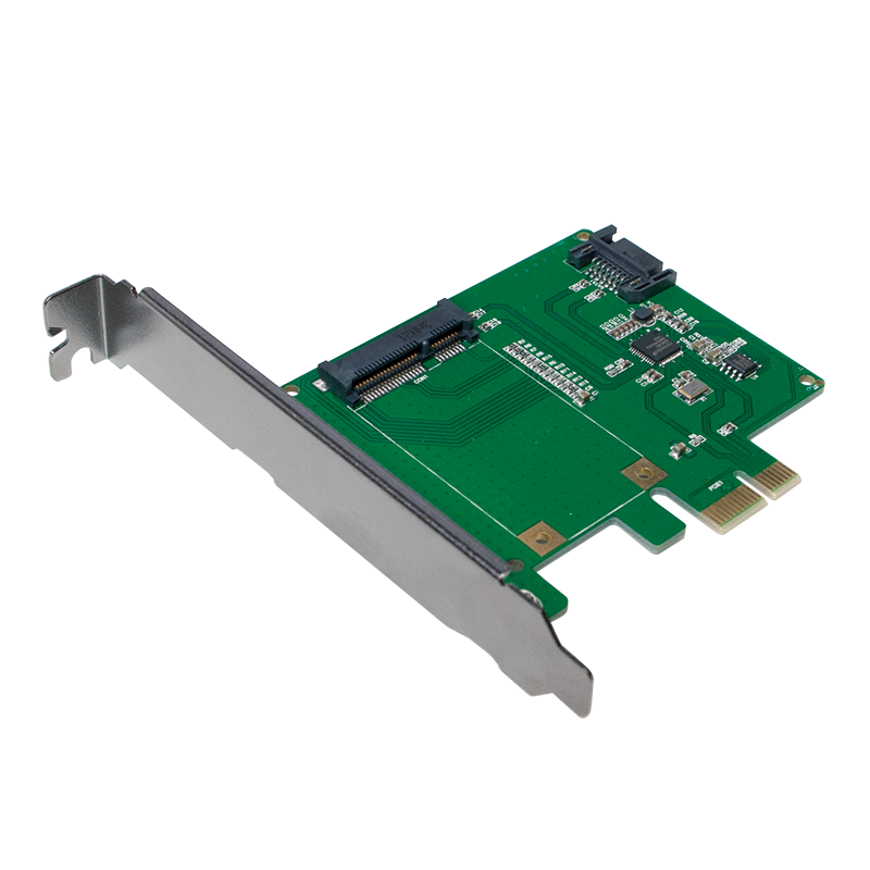 LogiLink :: Produkt PCI-Express Karte, 1x mSATA SSD + 1x SATA HDD|07.10