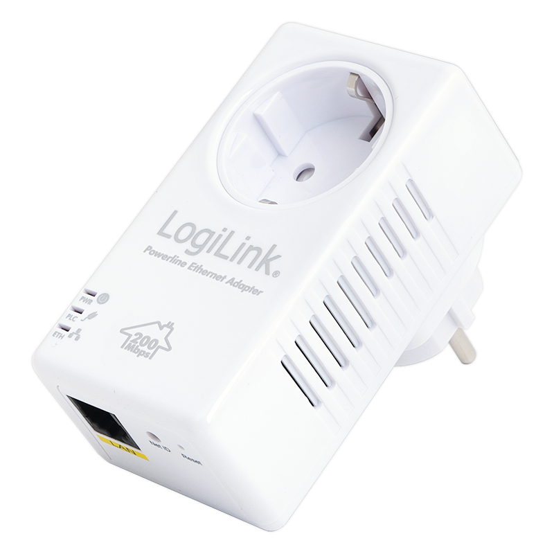 LogiLink Produkt Homeplug Adapter, 200 MBit/s, integr