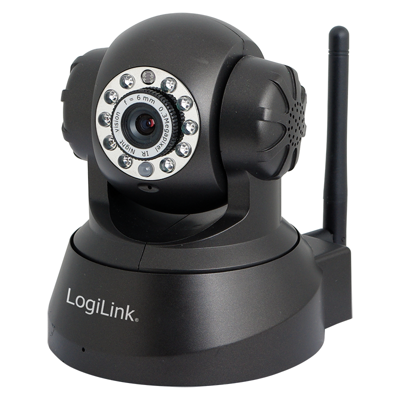 LogiLink Produkt WLAN Indoor Pan Tilt IP Kamera mit Nachtsicht Bewegungsmelder amp 2 Way Audio 