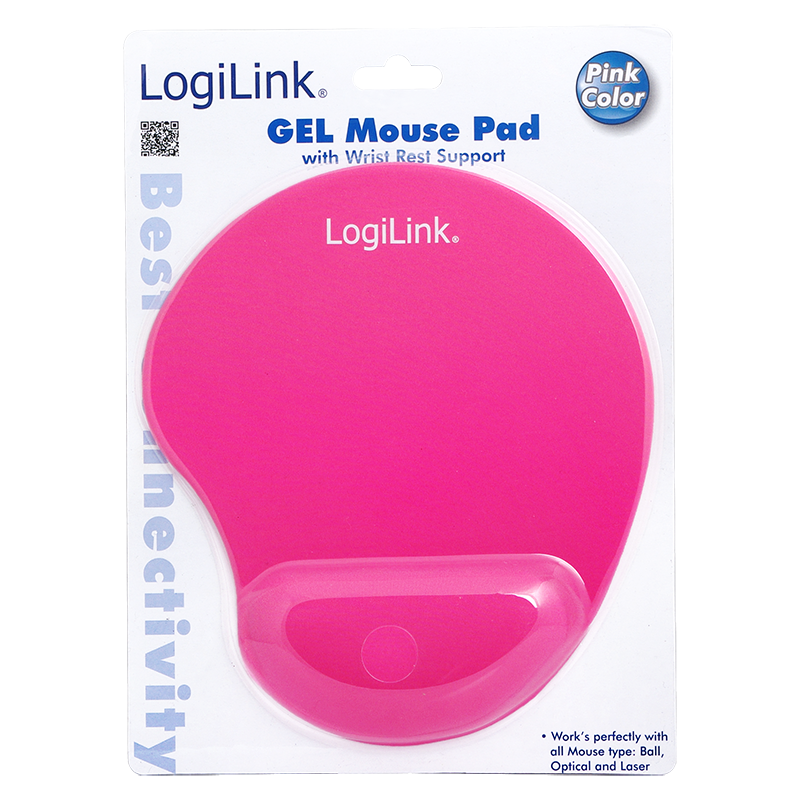 LogiLink Produkt Mauspad mit Silikon Gel Handpallenauflage, Pink 19.09.2019